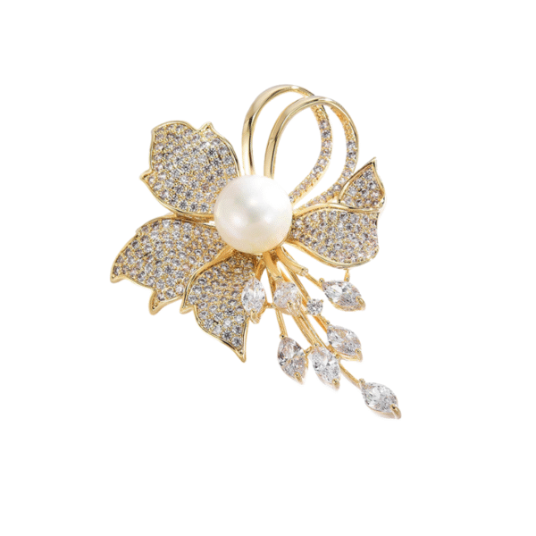 trâm cài áo hoa lily