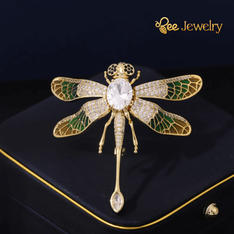 trâm cài áo chuồn chuồn đính phale