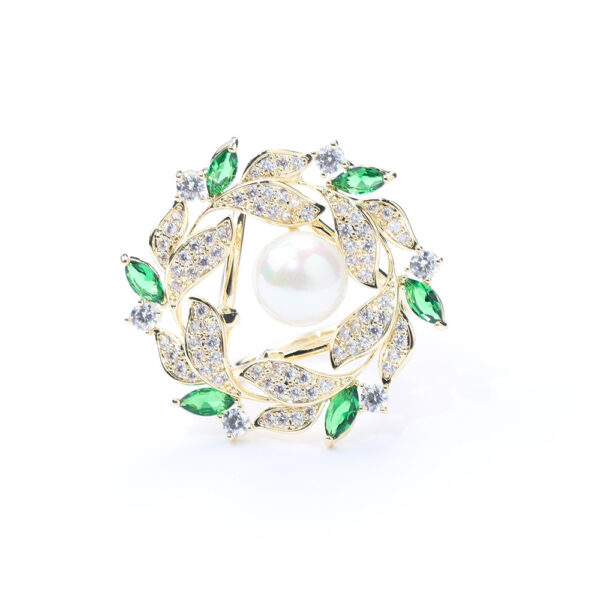 trâm cài áo vòng lá