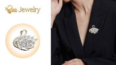 mẹo mix trang sức cài áo