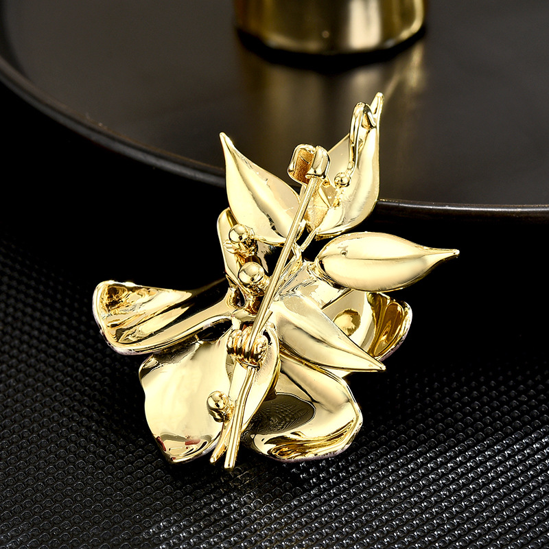 Trâm Cài Áo Bông Hoa Nhỏ Tráng Men - Hình ảnh 2