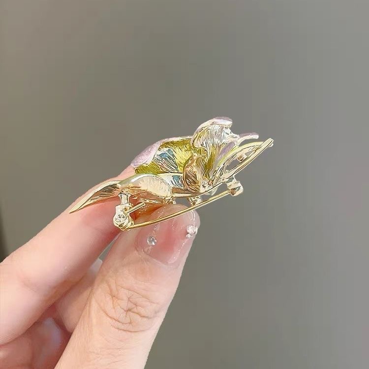 Trâm Cài Áo Bông Hoa Nhỏ Tráng Men - Hình ảnh 4