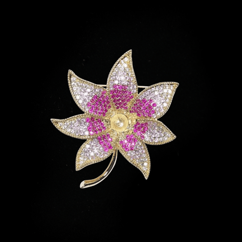 trâm cài áo lá phong