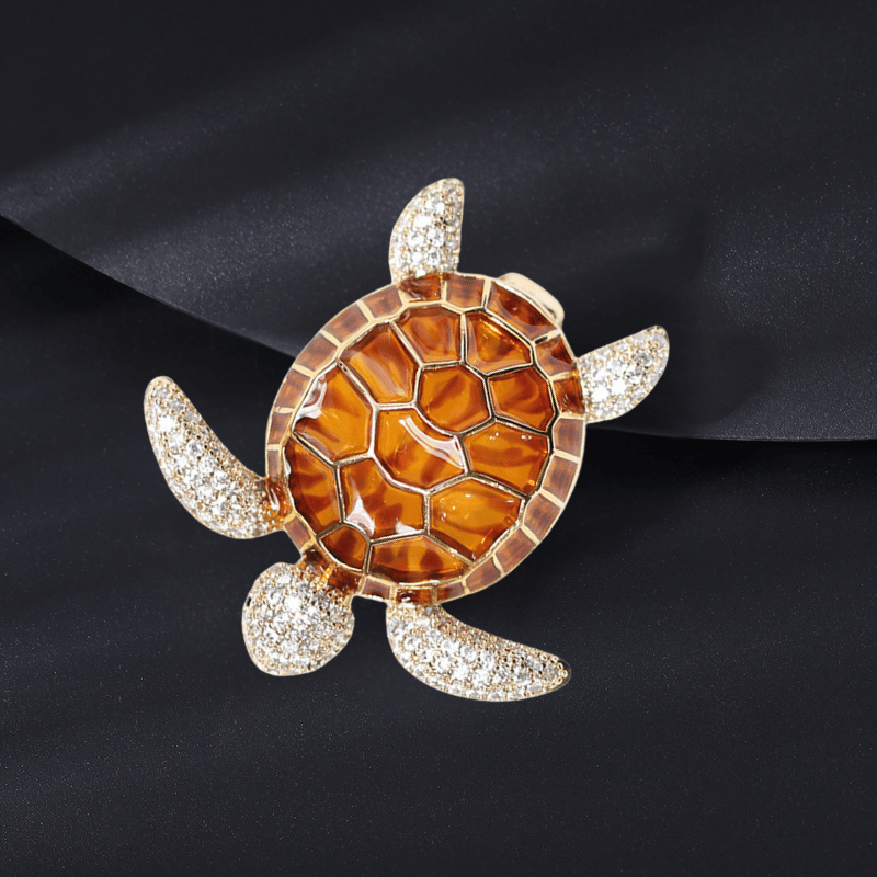 Trâm Cài Áo Rùa Biển Hổ Phách - Hình ảnh 6