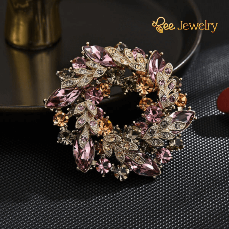 trâm cài áo vòng hoa đính phale (2)