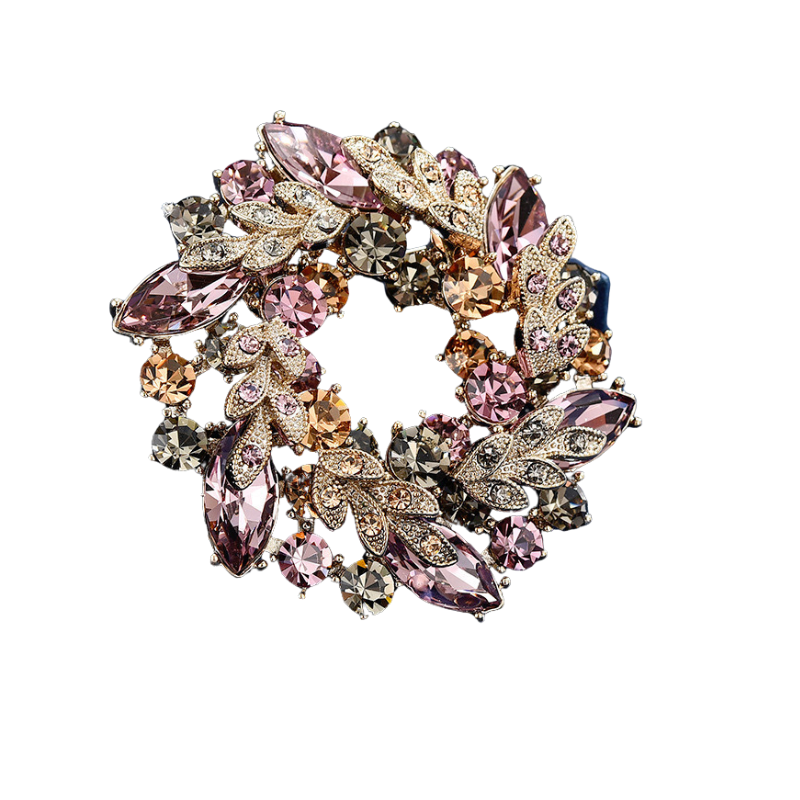 trâm cài áo vòng hoa đính phale