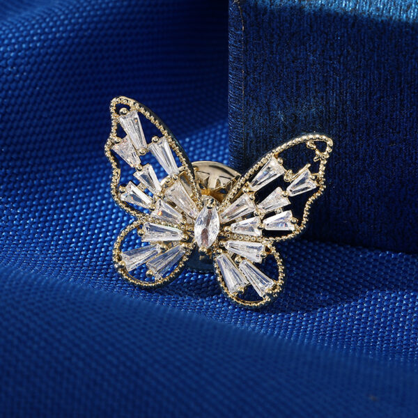 trâm cài áo bươm bướm đính phale