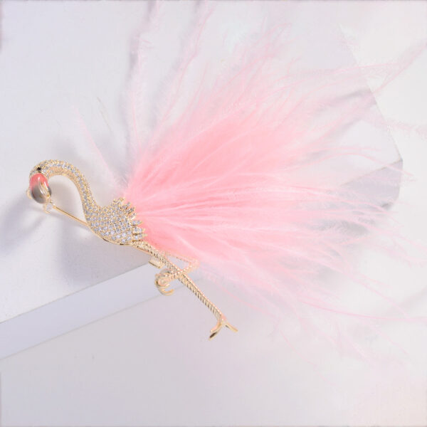 trâm cài áo hồng hạc hồng kiêu sa