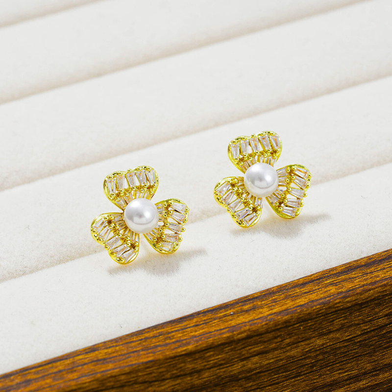 Trâm Cài Áo Hoa Đính Ngọc Trai - Hình ảnh 3