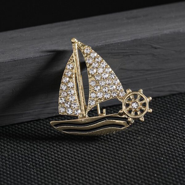 ghim cài áo vest thuyền buồm