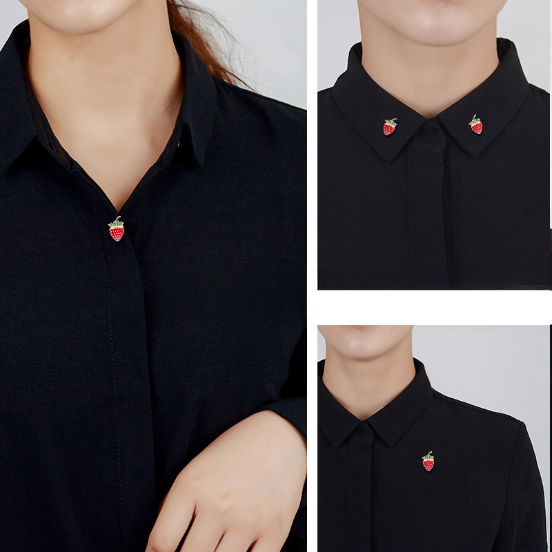 cài áo quả dâu tây