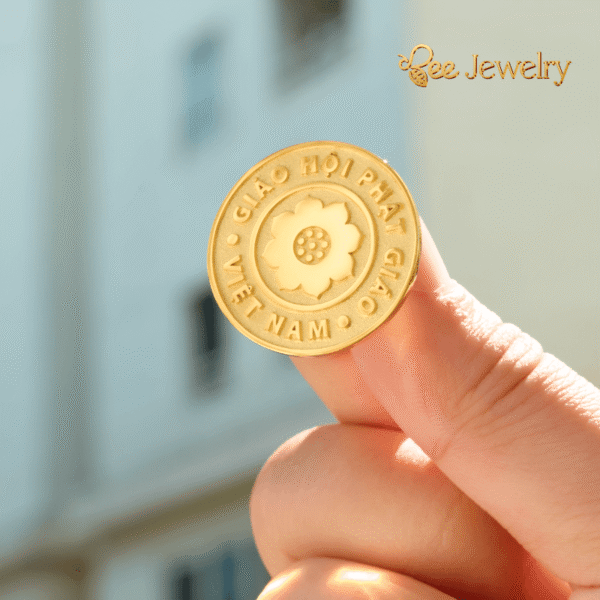 Huy Hiệu Giáo Hội Phật Giáo Việt Nam Mạ Vàng 24K