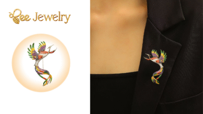 các mẫu trâm cài áo phượng hoàng đẹ, hot trend 2025