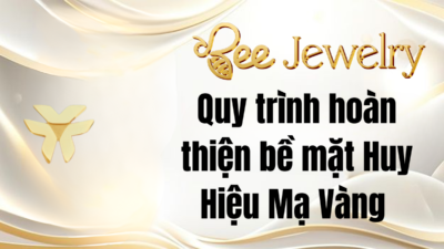 hoàn thiện bề mặt huy hiệu mạ vàng