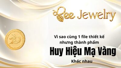 vì sao cùng 1 file thiết kế cho ra thành phẩm huy hiệu mạ vàng khác nhau