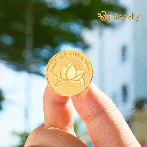 Huy hiệu tôn giáo mạ vàng 24K