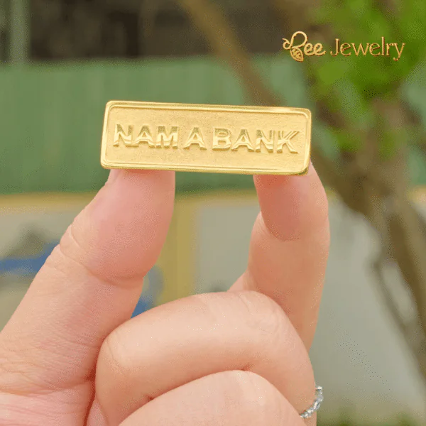 Huy hiệu ngân hàng mạ vàng 24K
