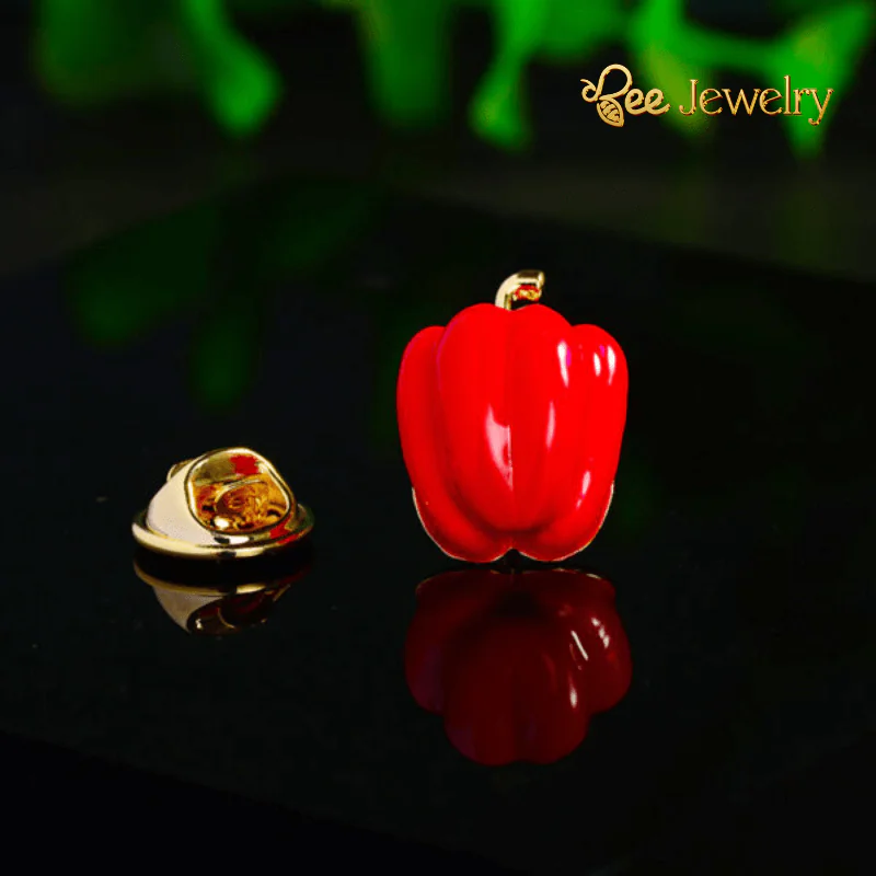 Pin Cài Áo Quả Ớt Chuông Đỏ