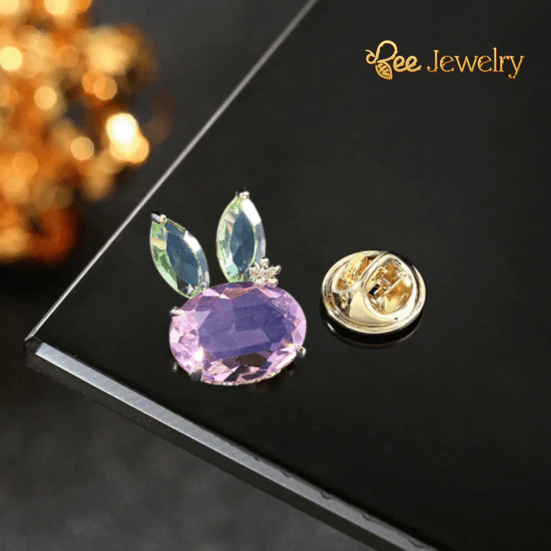 pin cài áo đàu thỏ đính phale
