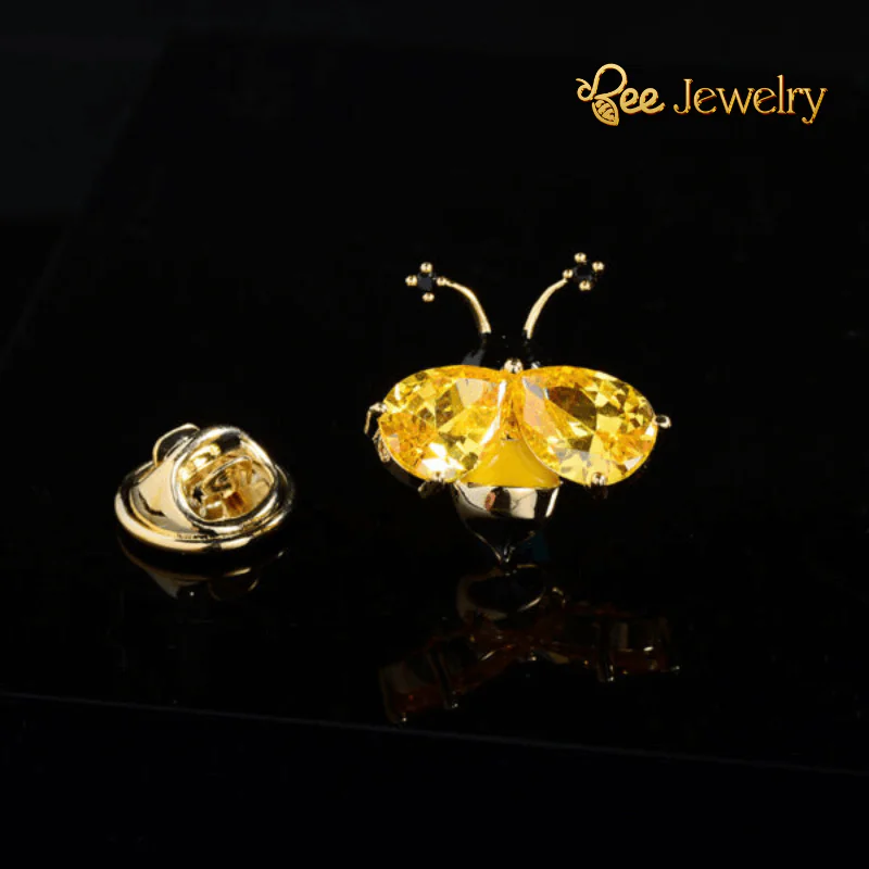 pin cài áo ong đính phale đỏ