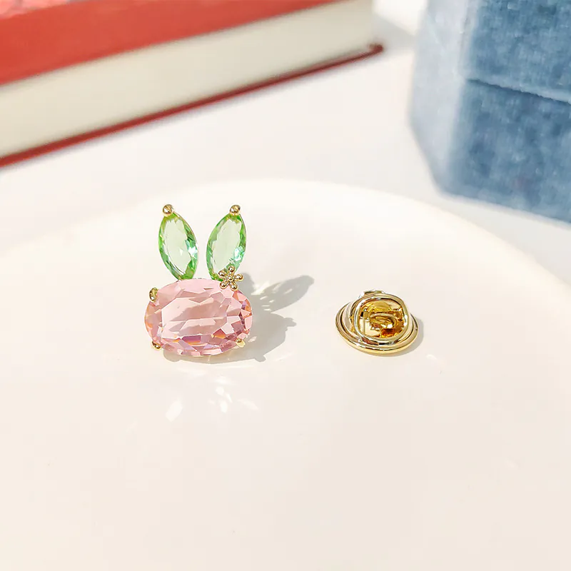 Pin Cài Áo Đầu Thỏ Ngọc Đính Phale - Hình ảnh 16