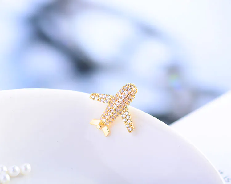 Pin Cài Áo Máy Bay Đính Đá - Hình ảnh 4