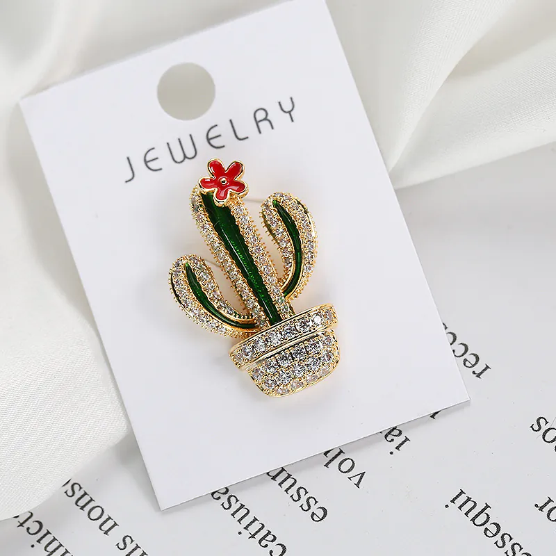 Pin Cài Áo Chậu Xương Rồng Nhỏ Đính Đá - Hình ảnh 13