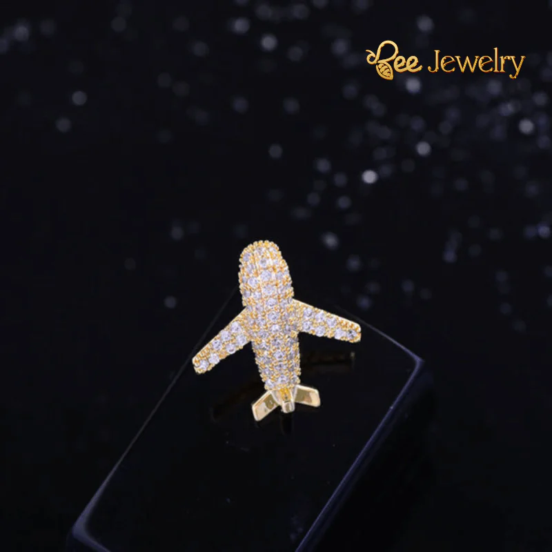 Pin Cài Áo Máy Bay Đính Đá