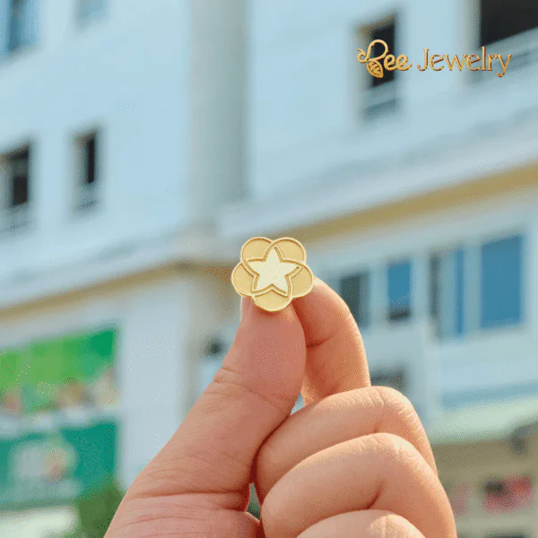 huy hiệu cài áo bidv mạ vàng