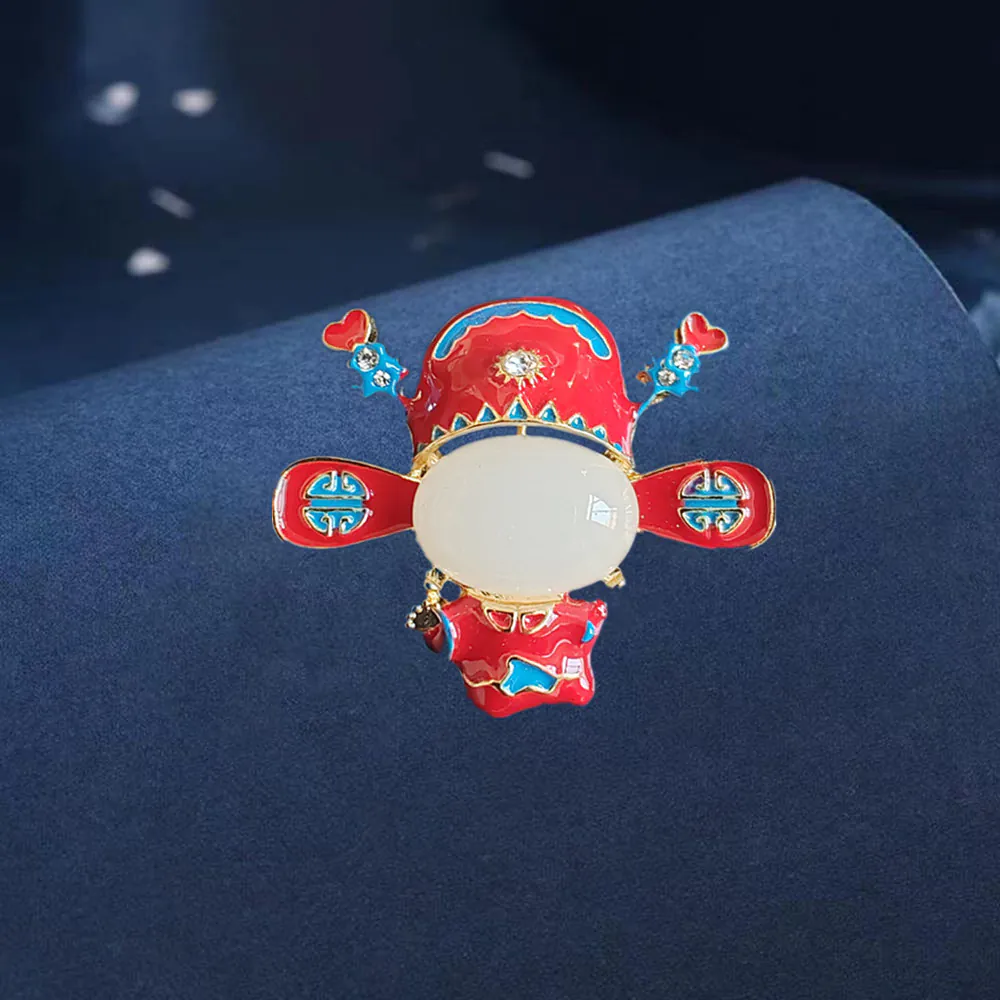 Trâm Cài Áo Ông Thần Tài Đính Đá - Hình ảnh 9