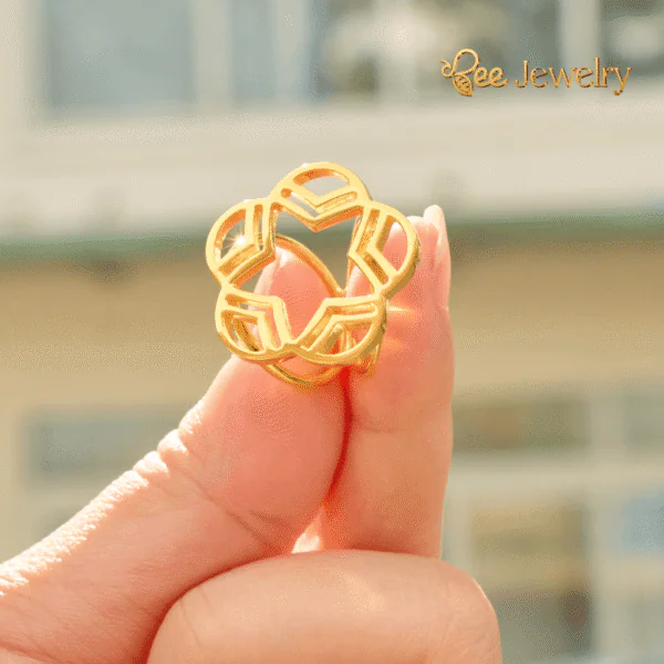 khuy cài khăn bidv mạ vàng 24K