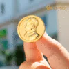 Huy Hiệu Bác Hồ Mạ Vàng 24K