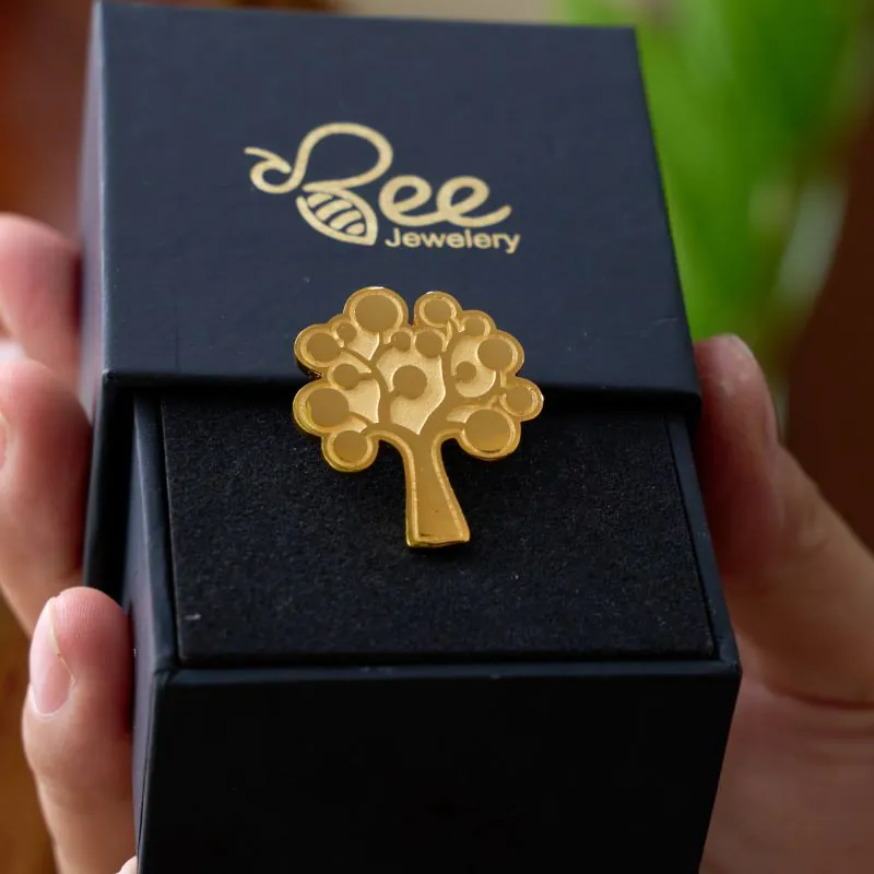 mẫu gia công huy hiệu mạ vàng 24K