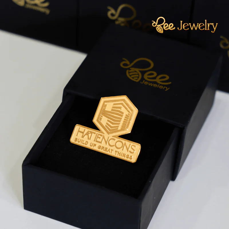 mẫu gia công huy hiệu mạ vàng doanh nghiệp