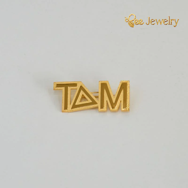 mẫu gia công huy hiệu mạ vàng 24K