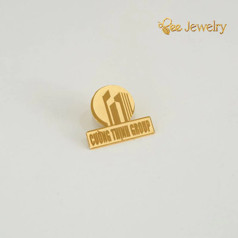 Mẫu gia công huy hiệu mạ vàng 24K doanh nghiệp
