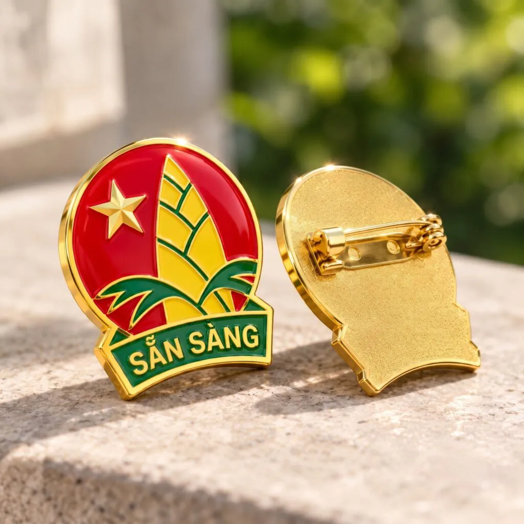 Huy hiệu Đội mạ vàng