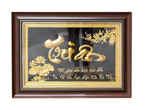 Quà tặng tranh mạ vàng
